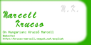 marcell krucso business card