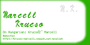 marcell krucso business card